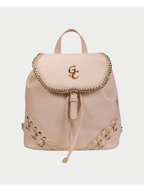 Zaino a tre tasche Gio Cellini con logo GIO CELLINI | JJ047BEIGE